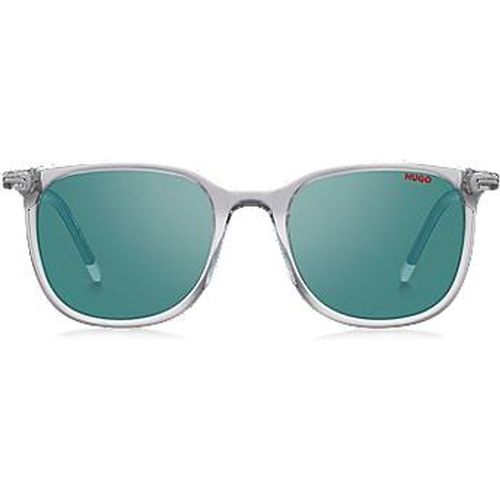 Lunettes de soleil en acétate transparent avec détails bleu sarcelle - HUGO - Modalova