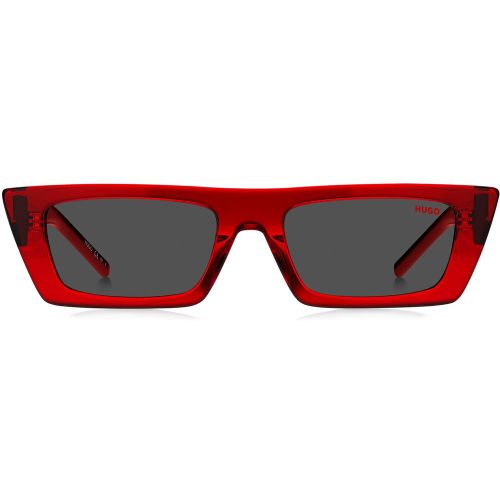 Lunettes de soleil en acétate avec monogramme 3D - HUGO - Modalova