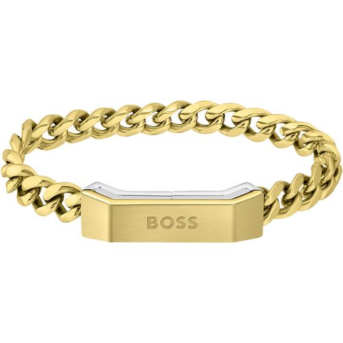 Bracelet chaîne avec fermoir magnétique logoté: Medium - Boss - Modalova