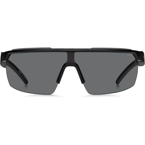Lunettes de soleil style masque avec branches à logo en 3D - HUGO - Modalova