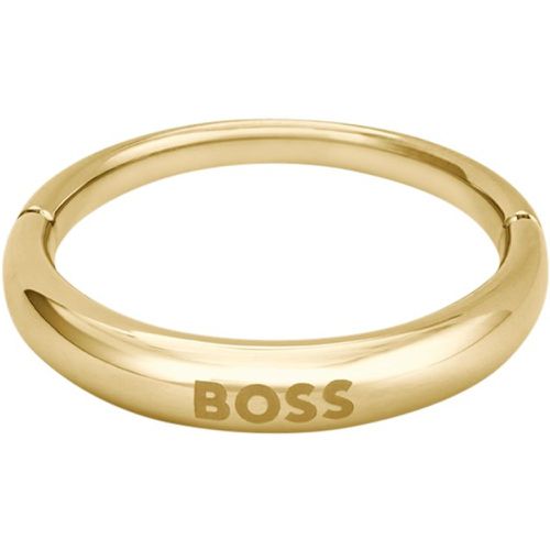 Bague dorée avec logo - Boss - Modalova