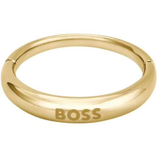Bague dorée avec logo - Boss - Modalova