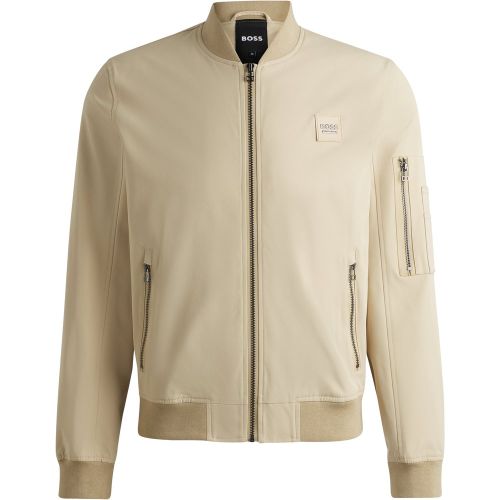 Veste d’équitation imitation coton avec patch logoté - Boss - Modalova