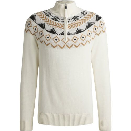 Pull d’équitation style camionneur à motif en maille - Boss - Modalova