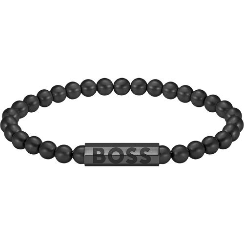 Bracelet à perles avec fermoir logoté - Boss - Modalova