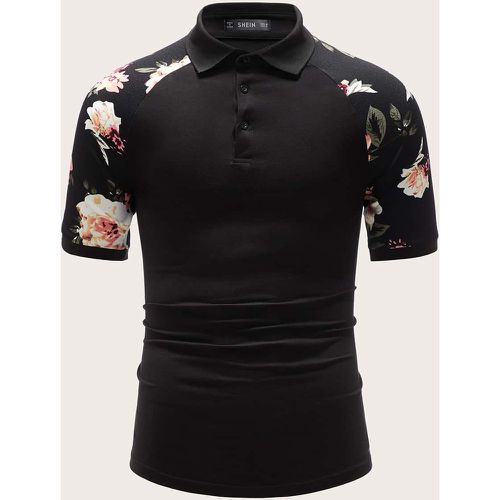 Polo avec imprimé floral - SHEIN - Modalova