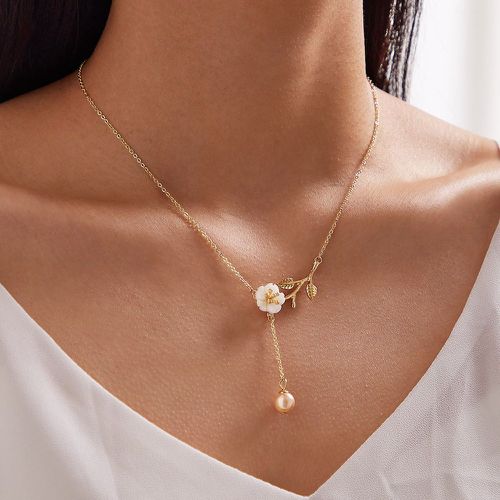 Pièce Collier avec fausse perle - SHEIN - Modalova