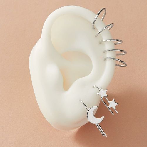 Pièces Boucles d'oreilles avec détail de lune - SHEIN - Modalova