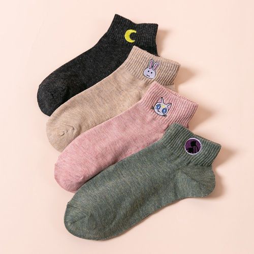 Paires Chaussettes avec broderies - SHEIN - Modalova