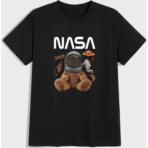 T-shirt avec motif astronaute - SHEIN - Modalova