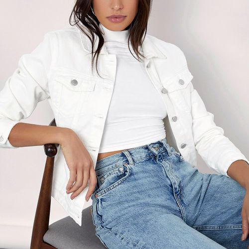 Veste en jean avec boutons - SHEIN - Modalova