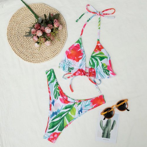 Bikini fleuri à tropical - SHEIN - Modalova