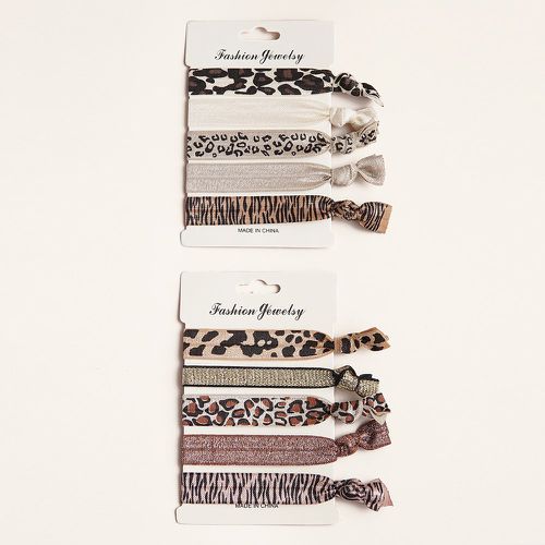 Pièces Élastique à cheveux à léopard - SHEIN - Modalova