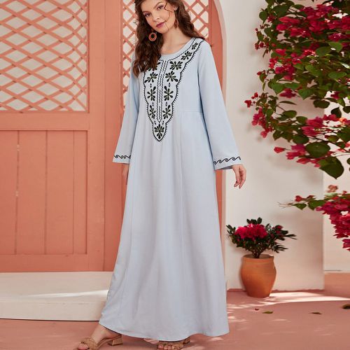 Robe tunique avec broderie florale - SHEIN - Modalova