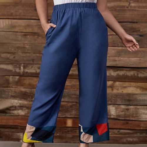 Pantalon ample avec blocs de couleurs - SHEIN - Modalova