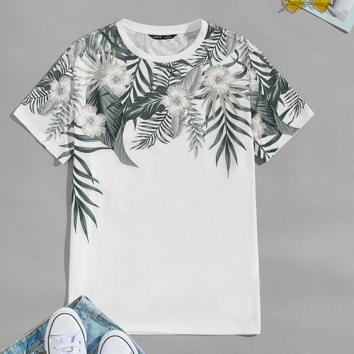 T-shirt à imprimé tropical - SHEIN - Modalova