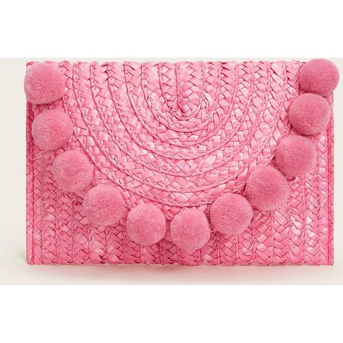 Pochette tressée à pompons - SHEIN - Modalova