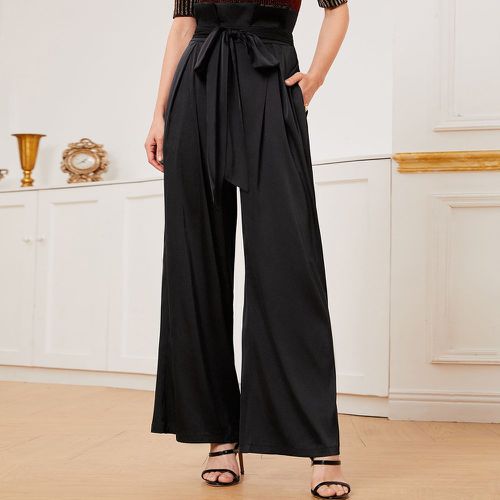 Pantalon en satin - SHEIN - Modalova