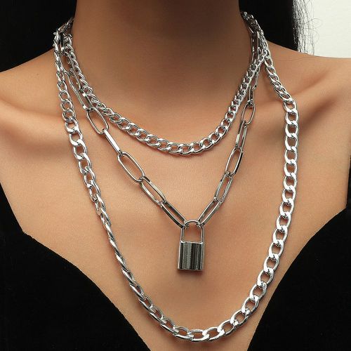 Collier avec pendentif serrure - SHEIN - Modalova