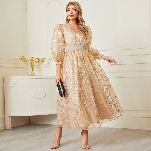 Robe en organza à manches bouffantes - SHEIN - Modalova