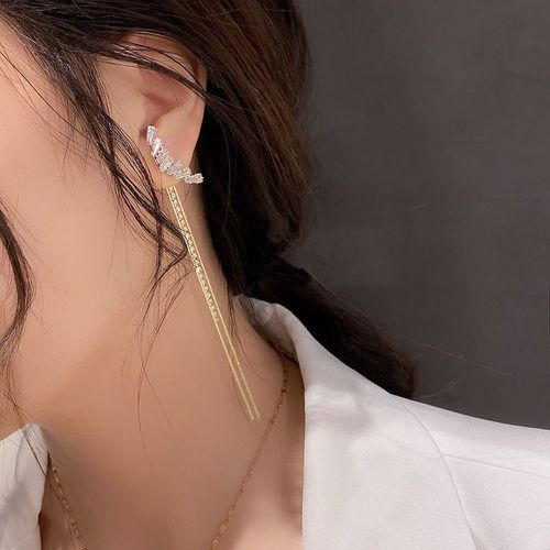 Boucles d'oreilles design zircone cubique - SHEIN - Modalova