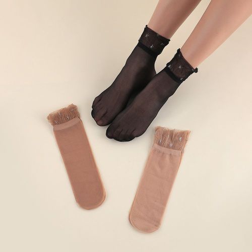 Paires Chaussettes en dentelle - SHEIN - Modalova