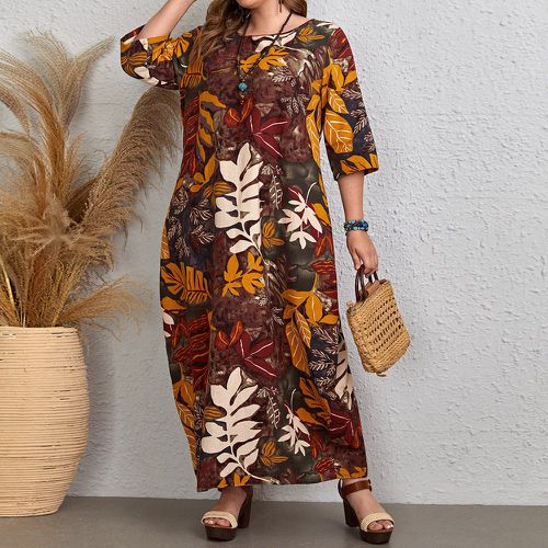 Robe tunique à imprimé plante - SHEIN - Modalova