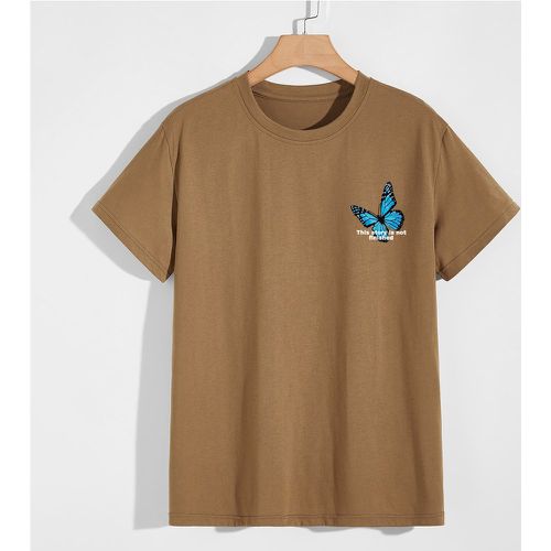 T-shirt avec motif papillon - SHEIN - Modalova