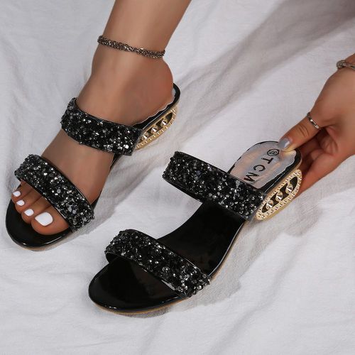 Mules sandales avec strass - SHEIN - Modalova