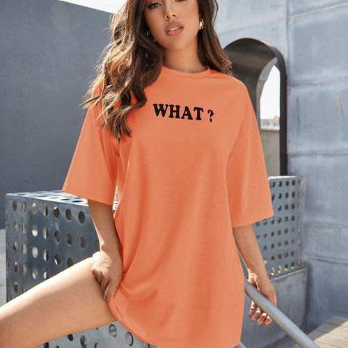 T Shirt SHEIN Orange pour Femme | Modalova