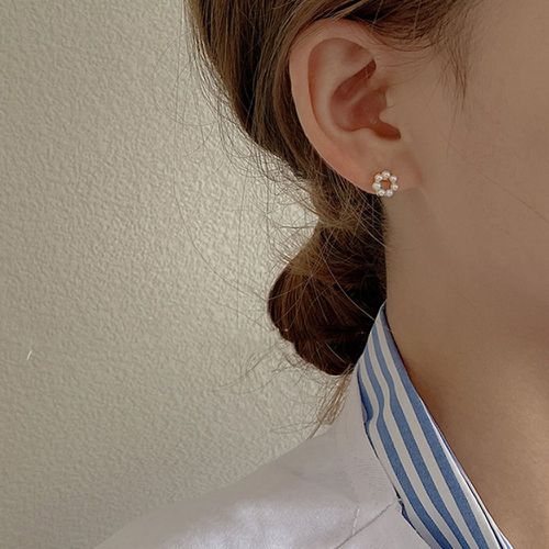 Boucles d'oreilles avec fausses perles - SHEIN - Modalova