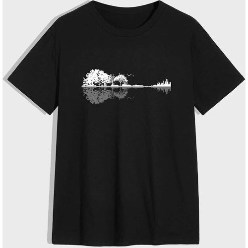 T-shirt avec imprimé arbre - SHEIN - Modalova