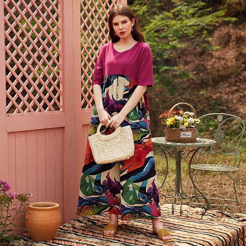 Robe babydoll avec blocs de couleurs - SHEIN - Modalova