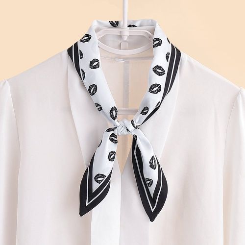 Foulard avec imprimé lèvre - SHEIN - Modalova