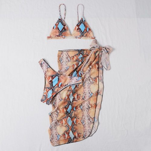 Pièces Bikini avec imprimé python & paréo - SHEIN - Modalova