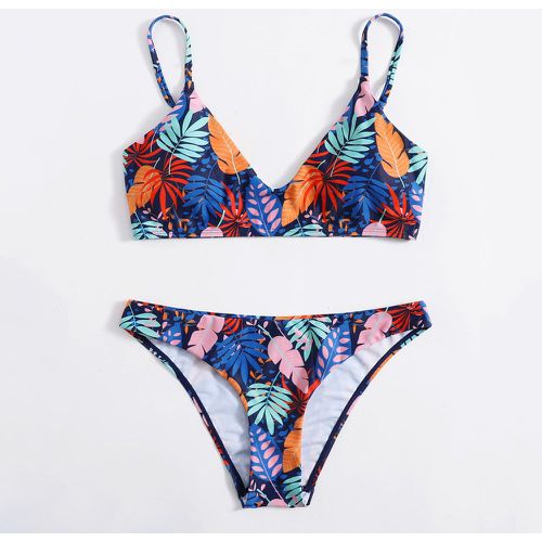 Bikini à motif tropical - SHEIN - Modalova