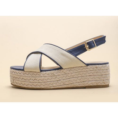 Sandales bicolores minimalistes - SHEIN - Modalova