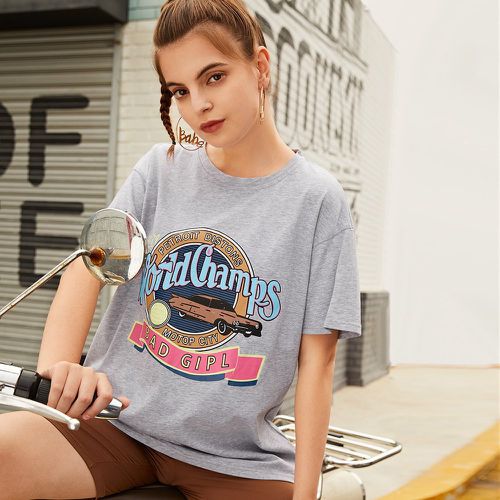 T-Shirts Casual Graphique - SHEIN - Modalova
