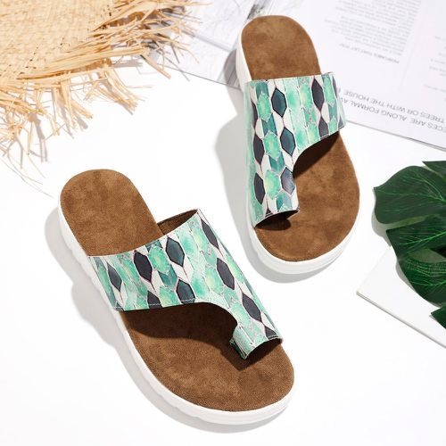 Sandales géométrique avec blocs de couleurs - SHEIN - Modalova
