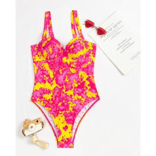 Maillot de bain une pièce tie dye à armature - SHEIN - Modalova