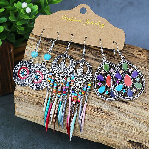 Paires Boucles d'oreilles vintage - SHEIN - Modalova