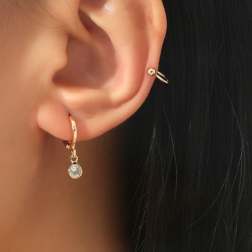 Paires Boucles d'oreilles en zircone cubique - SHEIN - Modalova