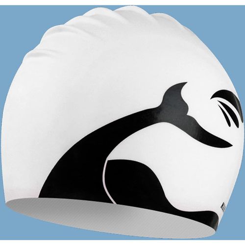 Bonnet de bain en silicone à imprimé queue de baleine - SHEIN - Modalova