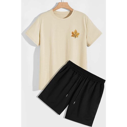 Ensemble t-shirt avec imprimé et short - SHEIN - Modalova