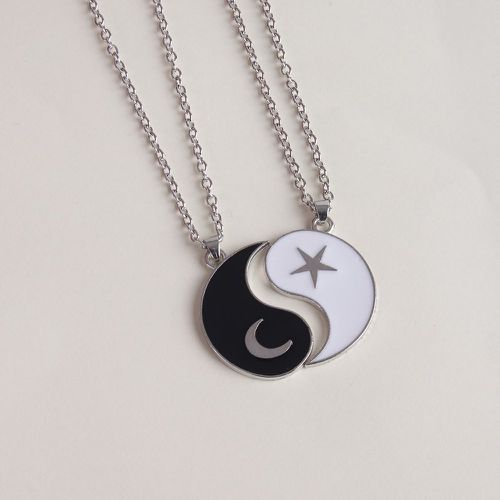 Pièces Collier avec yin et yang - SHEIN - Modalova