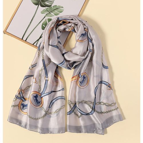 Foulard à imprimé chaîne - SHEIN - Modalova