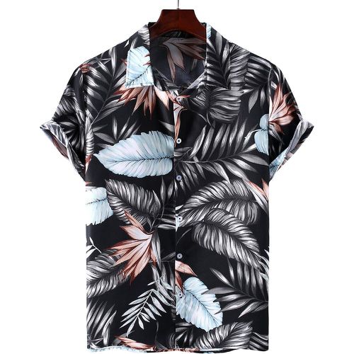 Chemise avec imprimé tropical aléatoire - SHEIN - Modalova