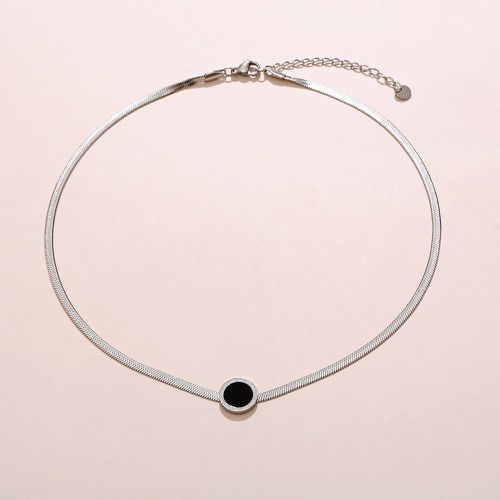 Collier en acier inoxydable - SHEIN - Modalova