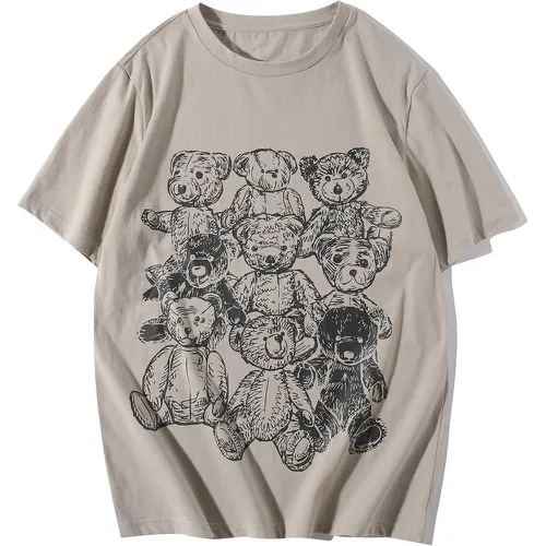 T-shirt avec imprimé ours - SHEIN - Modalova