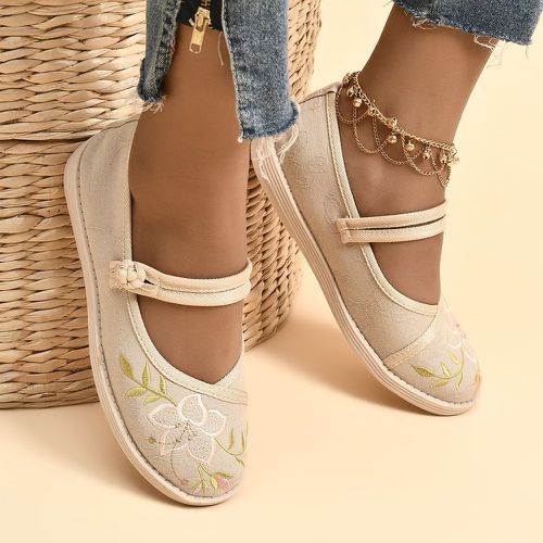 Chaussures plates fleuries avec nœud - SHEIN - Modalova